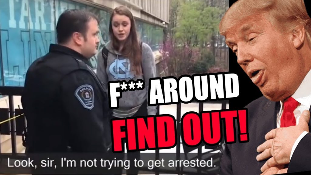 When You F*** AROUND & FIND OUT!!! Leftist College Brat ARRESTED After Stealing Republican Sign! LOL