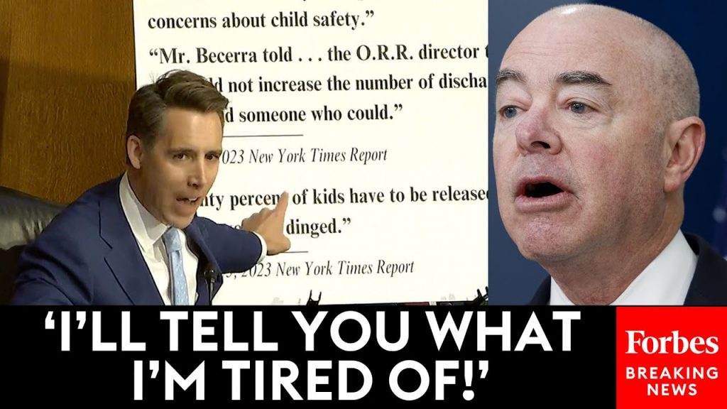 It Should Not Happen In The USA!’: Hawley Furiously Accuses Mayorkas Of Allowing Child Slavery