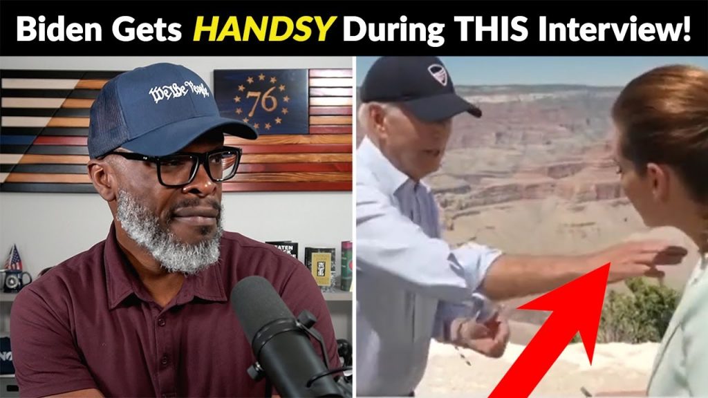 Joe Biden Gets HANDSY With Reporter During Weather Channel Interview!