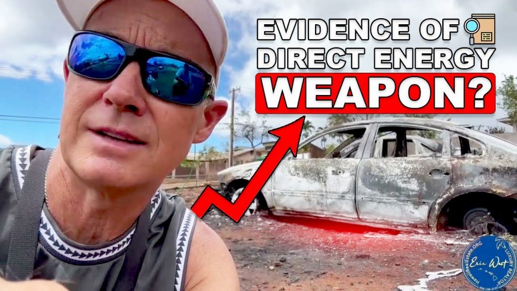 MORE EVIDENCE – 2 Miles from Lahaina Fire A Melted Car Surrounded by Gravel! D.E.W. or What?