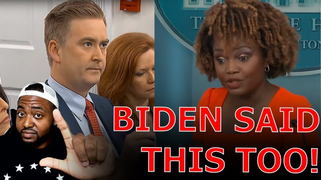 Peter Doocy EXPOSES Karine Jean Pierre With Biden’s Words After DERANGED Trump Blood Bath Rant!