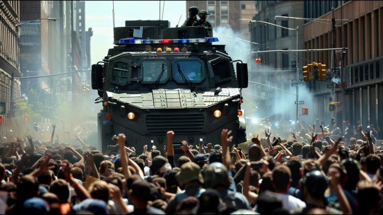 It Begins… Army Tanks Clear “Peaceful” NYC Protests It Begins… Army Tanks Clear “Peaceful” NYC Protests