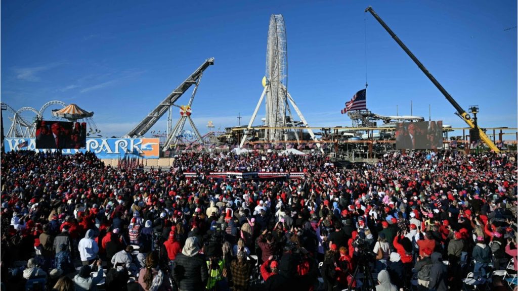 Joe Biden should be ‘concerned’ as nearly 100,000 attend Donald Trump’s rally