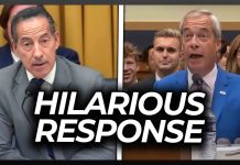 Crowd Laughs as Nigel Farage Turns Dems’ Attack Against Him