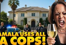 LA Police Forced to Protect Unemployed, Drunk Kamala After Trump Ends Secret Service, LA Locals RAGE