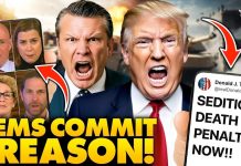 SHOCK: Trump Calls for DEATH PENALTY As Democrats Demand US Military Disobey Orders, Commit Treason…