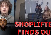 THUG Shoplifter FINDS OUT After PULLING GUN TO SHOOT Cop ARRESTING Him FOR STEALING In Walmart!