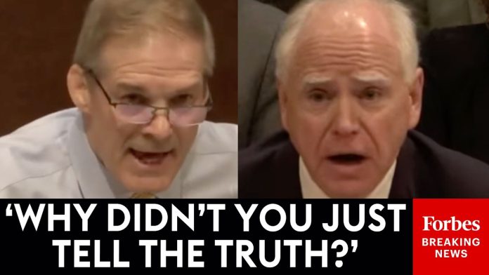 BREAKING NEWS: Jim Jordan Brings The Receipts To Accuse Tim Walz Of Lying About Fraud To His Face