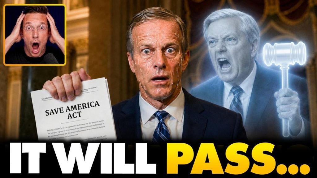 Lindsey Graham’s Strategy to PASS The Save Act Revealed Moments Before He’s Found DEAD | Thune BLOCK