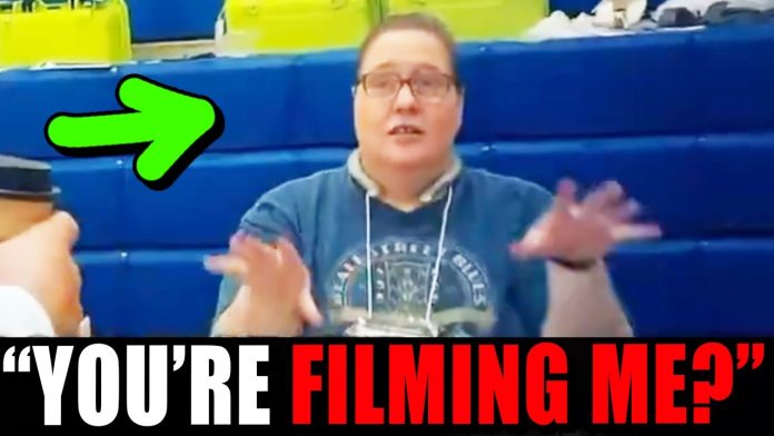 She just found out he filmed THE WHOLE THING.