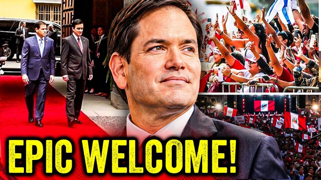 EPIC WELCOME for Marco Rubio in Peru as Latin America TURNS RIGHT!!!